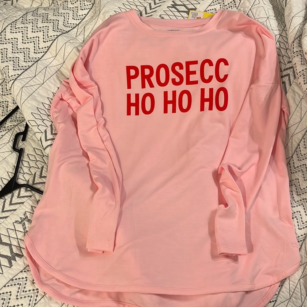 Christmas Shirt Wine Prosecc HoHoHo